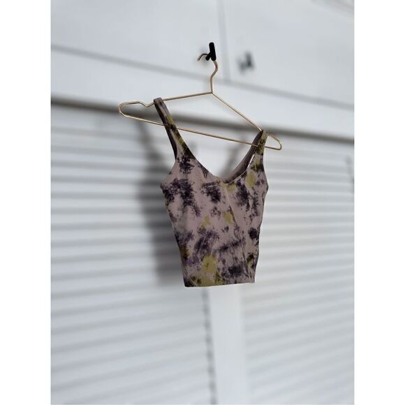 LULULEMON | Athletic Align Shelf Bra Radial Tie Dye  Print Pattern Size 2 - Picture 6 of 15